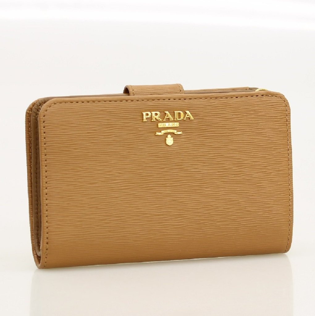 HANDBAGS :: HANDBAGS :: Prada Women's Vitello Move Zip Wallet Caramel ...