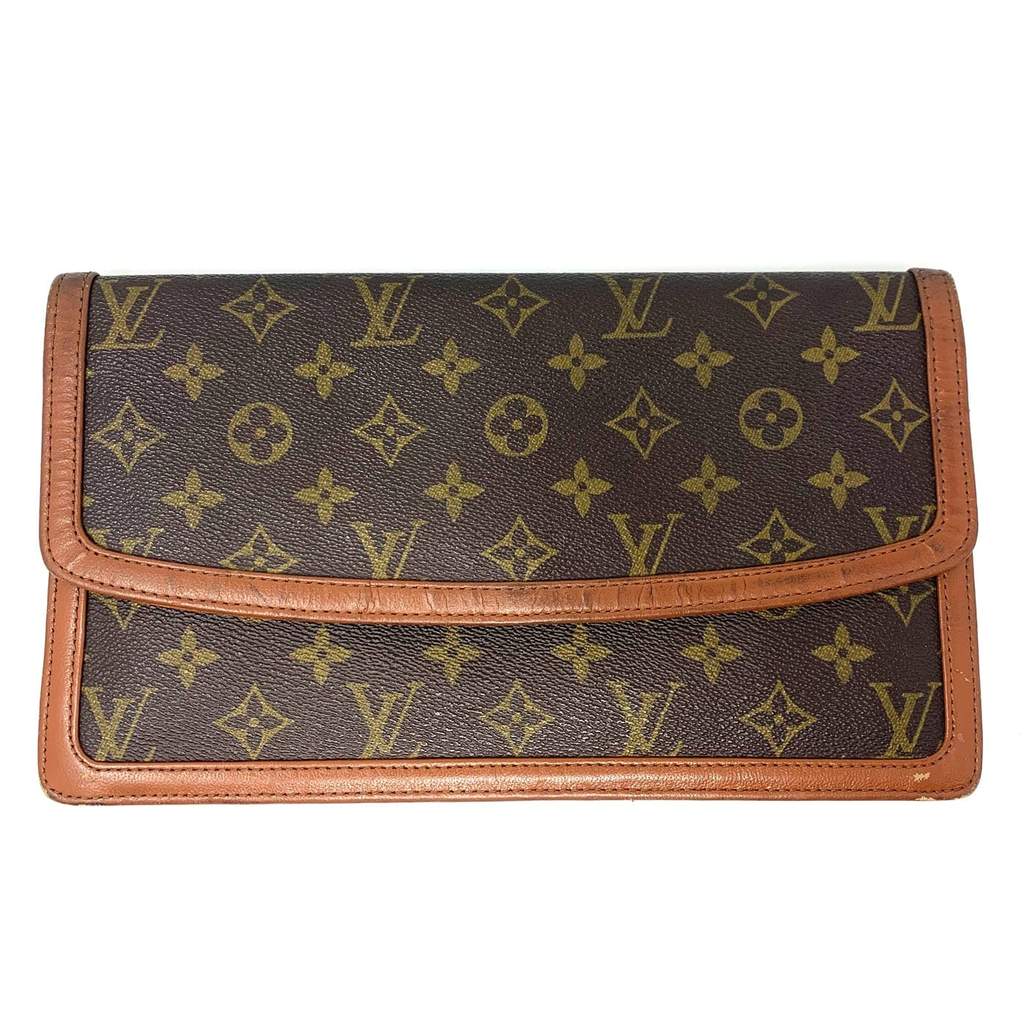 Louis Vuitton Classic Monogram Clutch Bag