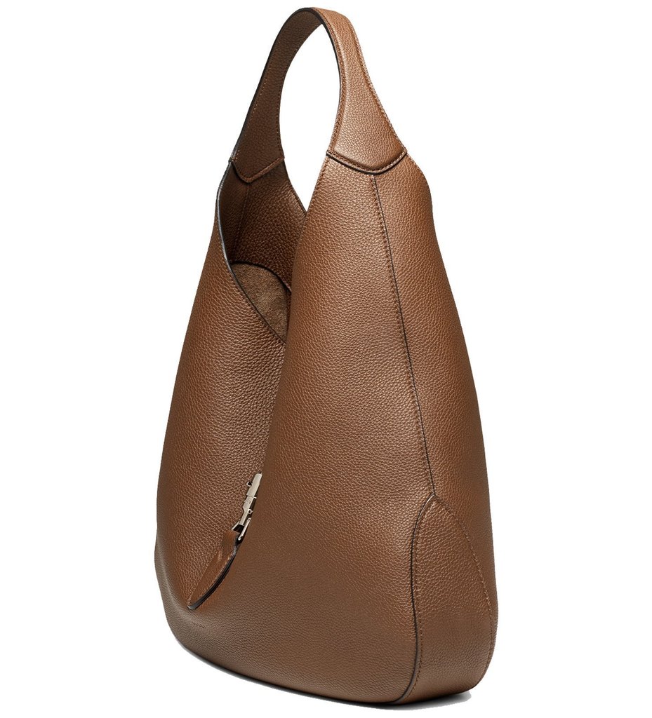 HANDBAGS :: HANDBAGS :: Gucci Brown Jackie Soft Pebbled Leather Brown Hobo Large Handbag 362968